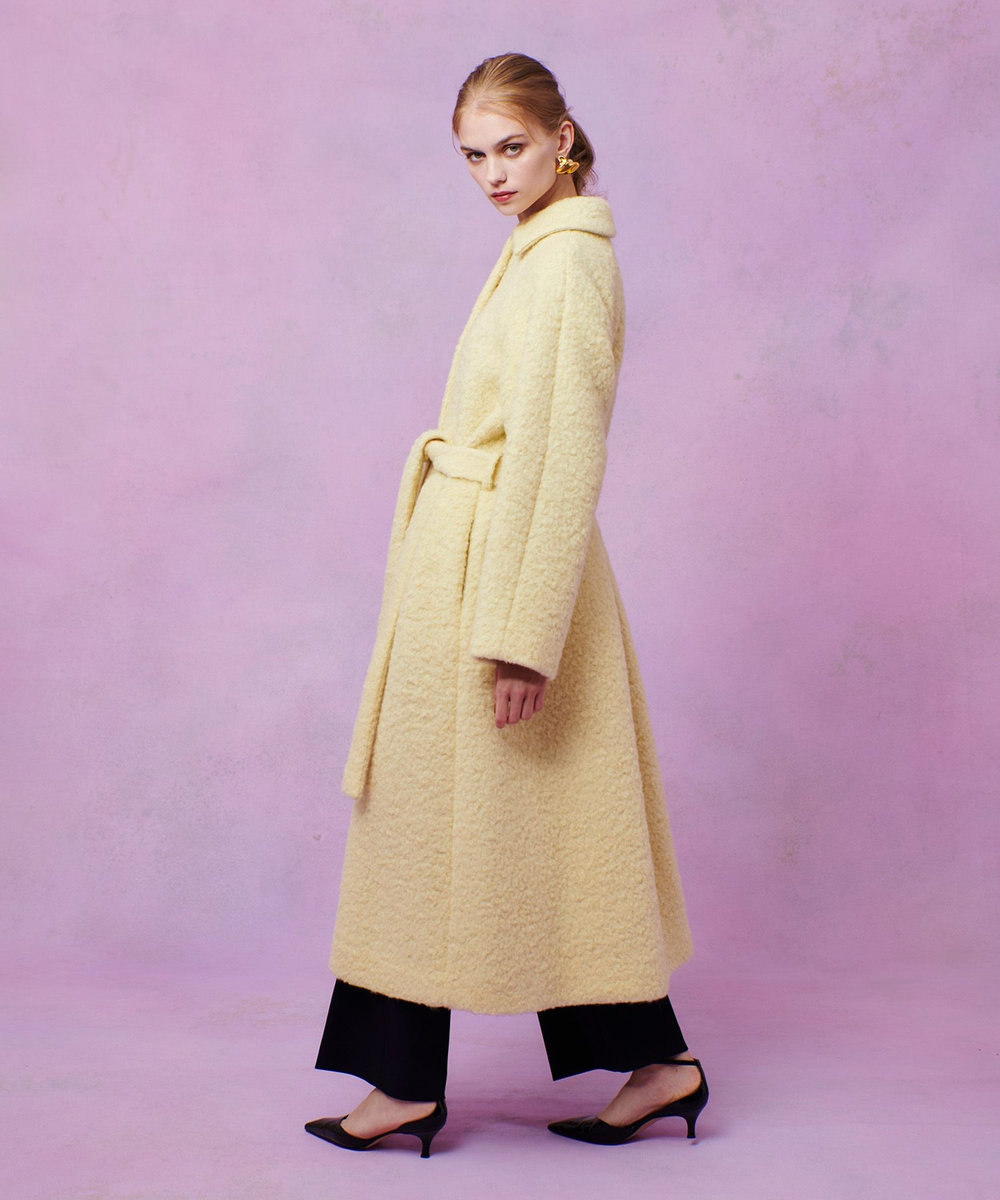 LOULOU WILLOUGHBY 【LOULOU WILLOUGHBY】ループインレーロングコート イエロー (21)