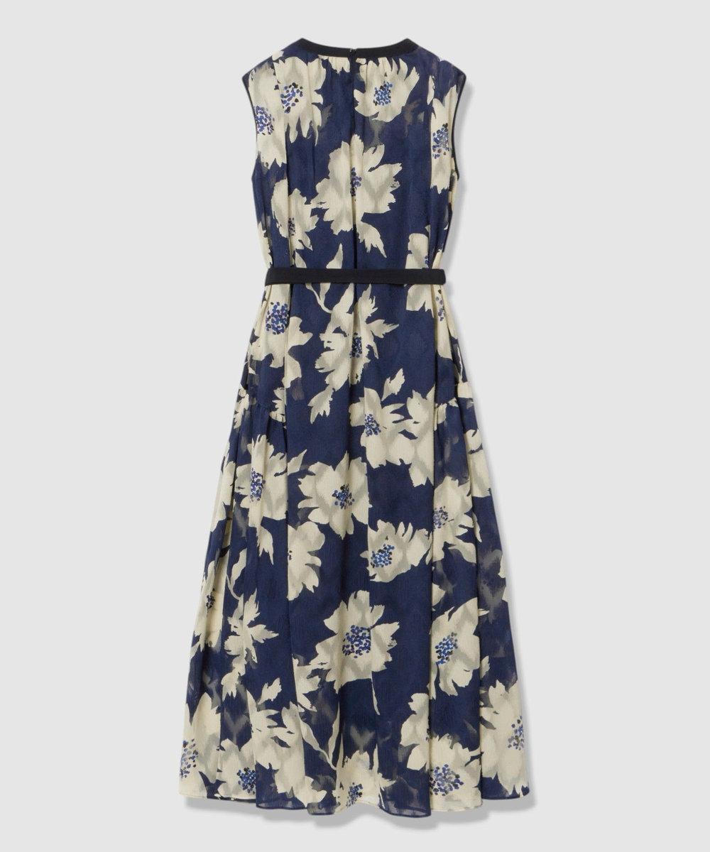 allureville BIG FLOWER シアードレス ネイビー (65)