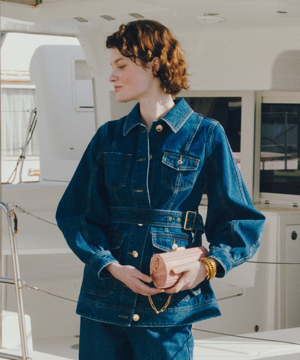 LOULOU WILLOUGHBY】カーブスリーブデニムジャケット|allureville