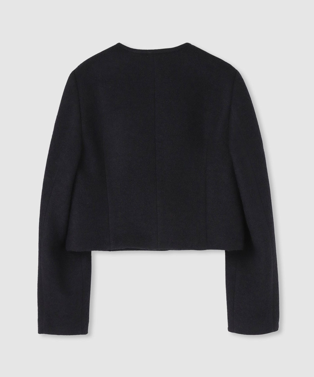 allureville ブークレーノーカラージャケット ブラック (95)