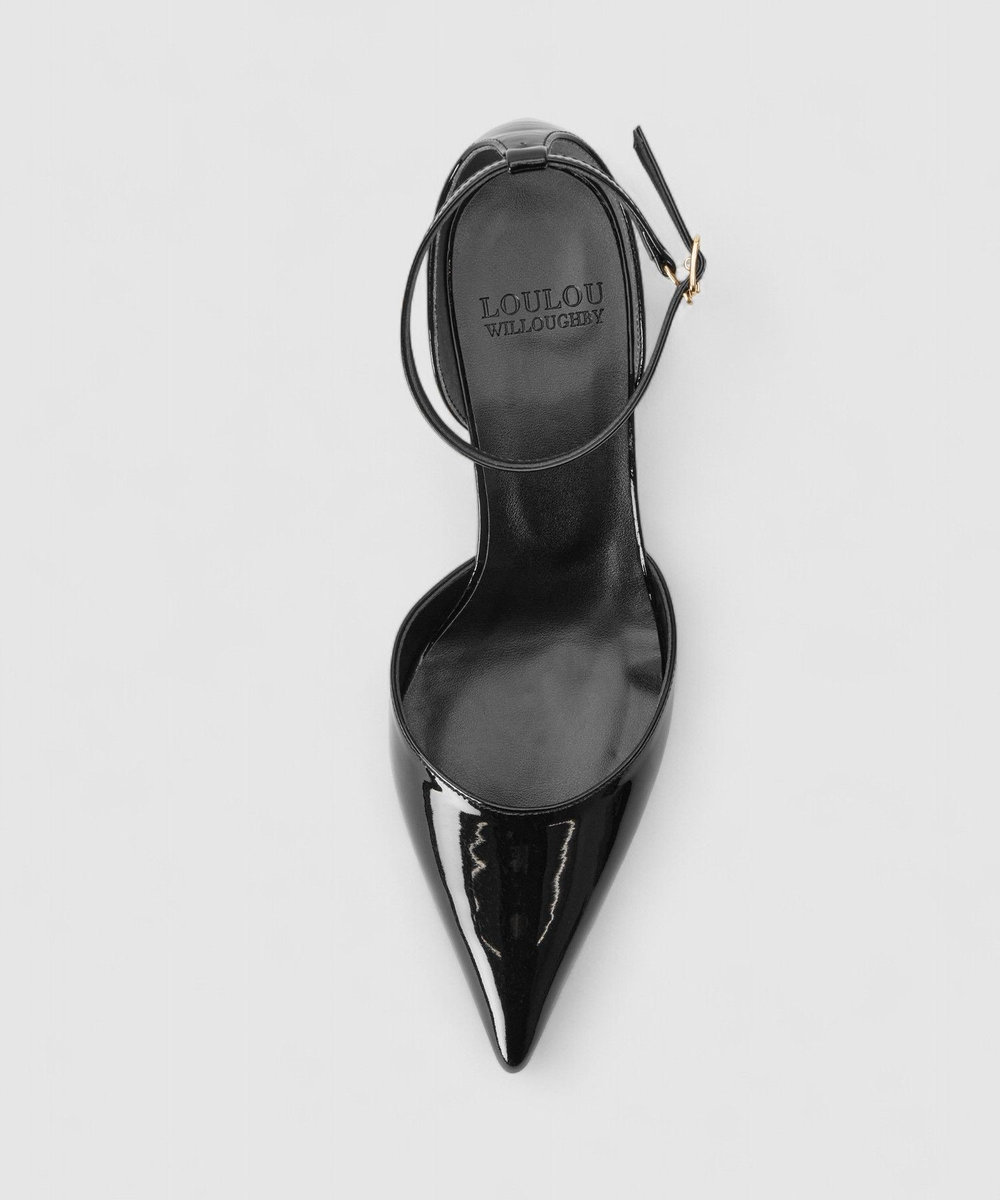 LOULOU WILLOUGHBY 【LOULOU WILLOUGHBY】ポインテッドアンクルパンプス ブラック (95)