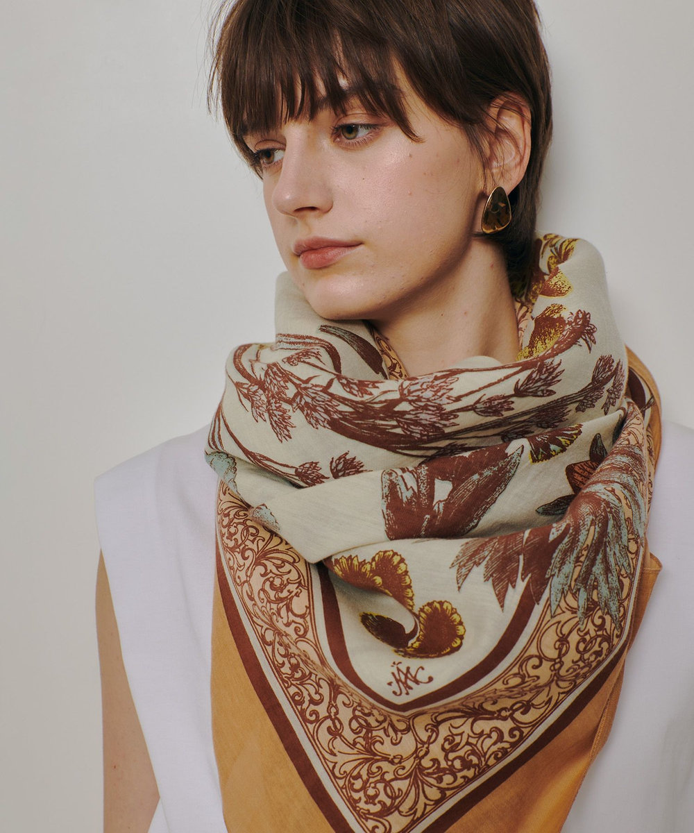 buying 【manipuri(マニプリ)】INDIA STOLE オレンジ (35)