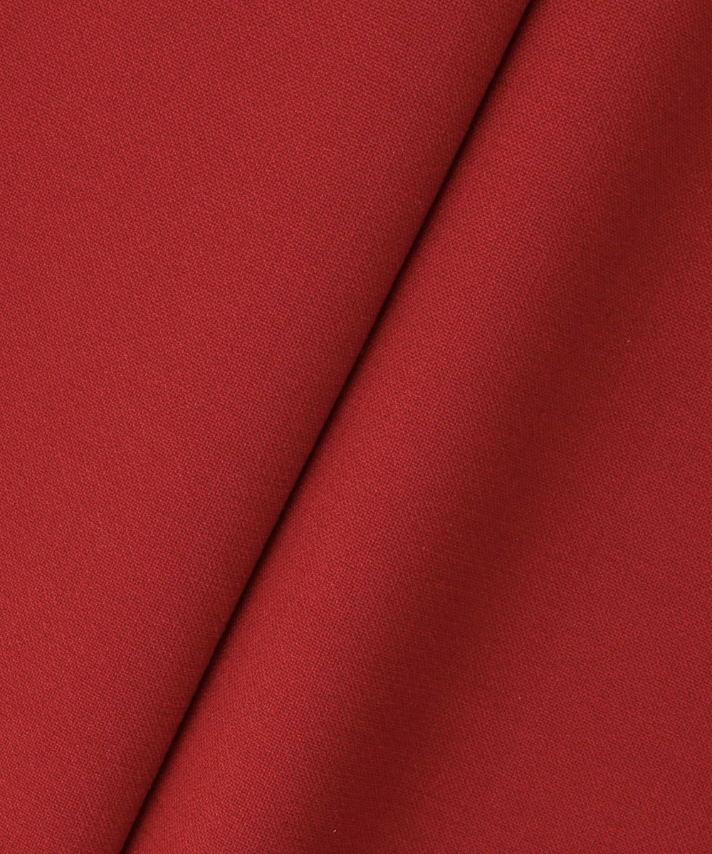 LOULOU WILLOUGHBY 【LOULOU WILLOUGHBY】ウール混ダブルクロスタイトスカート レッド (45)