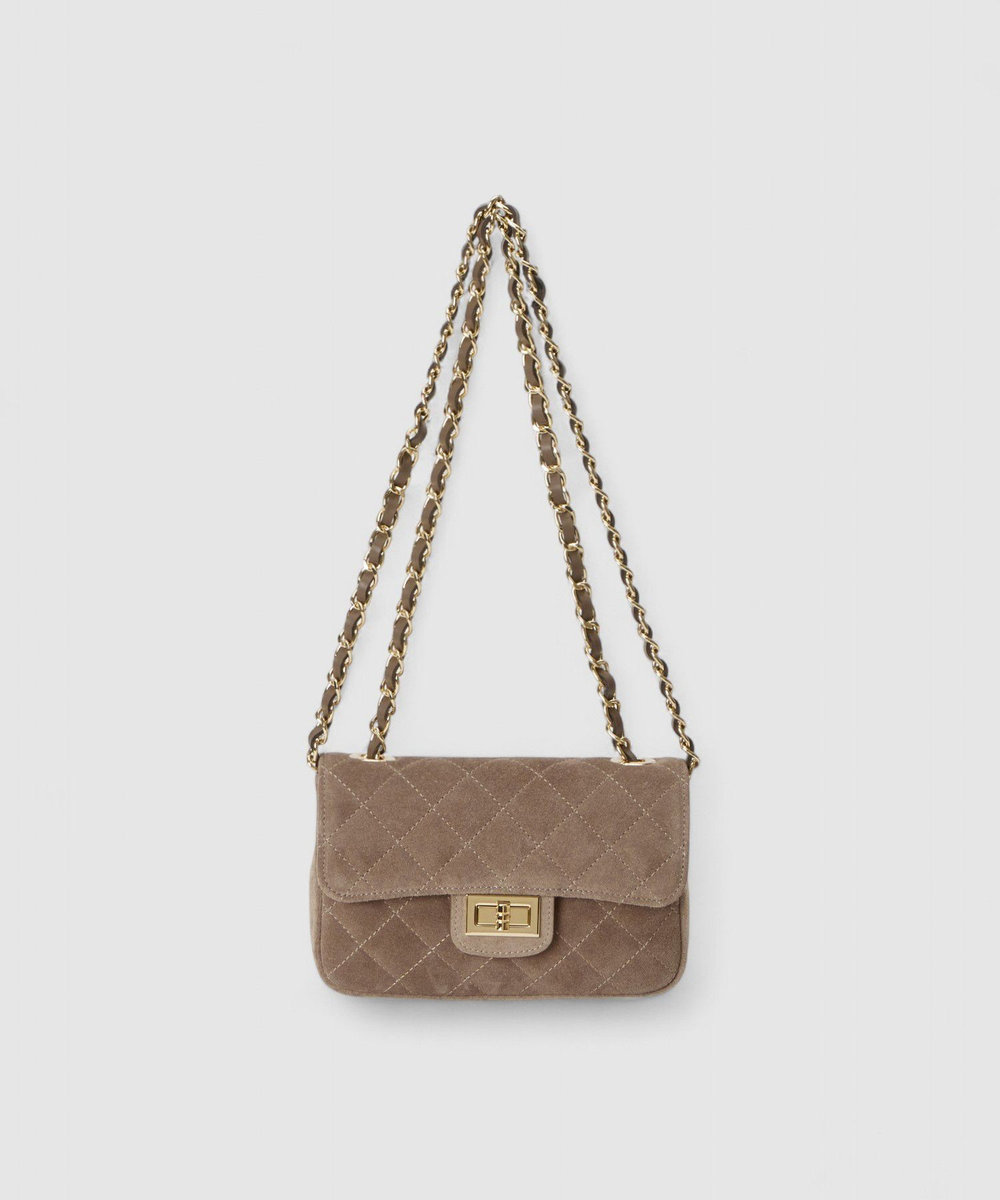 allureville キルティングチェーン ショルダーバッグ グレージュ (15)