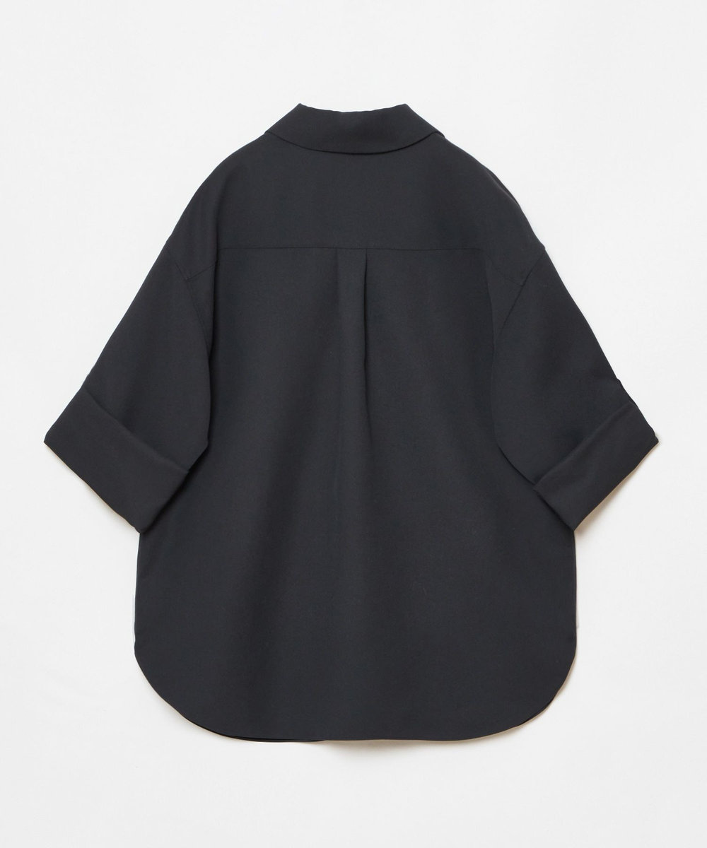 allureville CRISPYカルゼターンバックシャツ ネイビー (65)