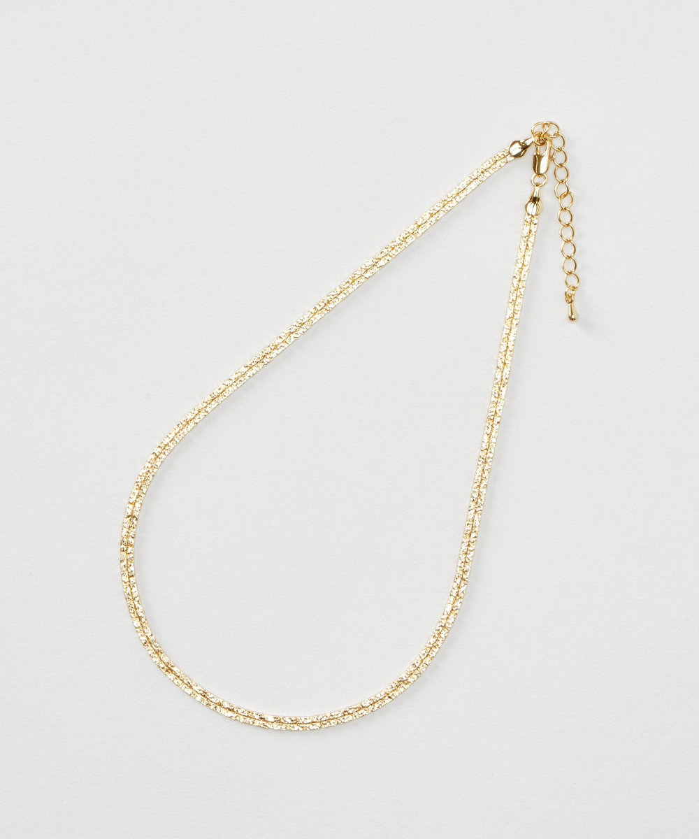 allureville スネークチェーンショートネックレス ゴールド (30)