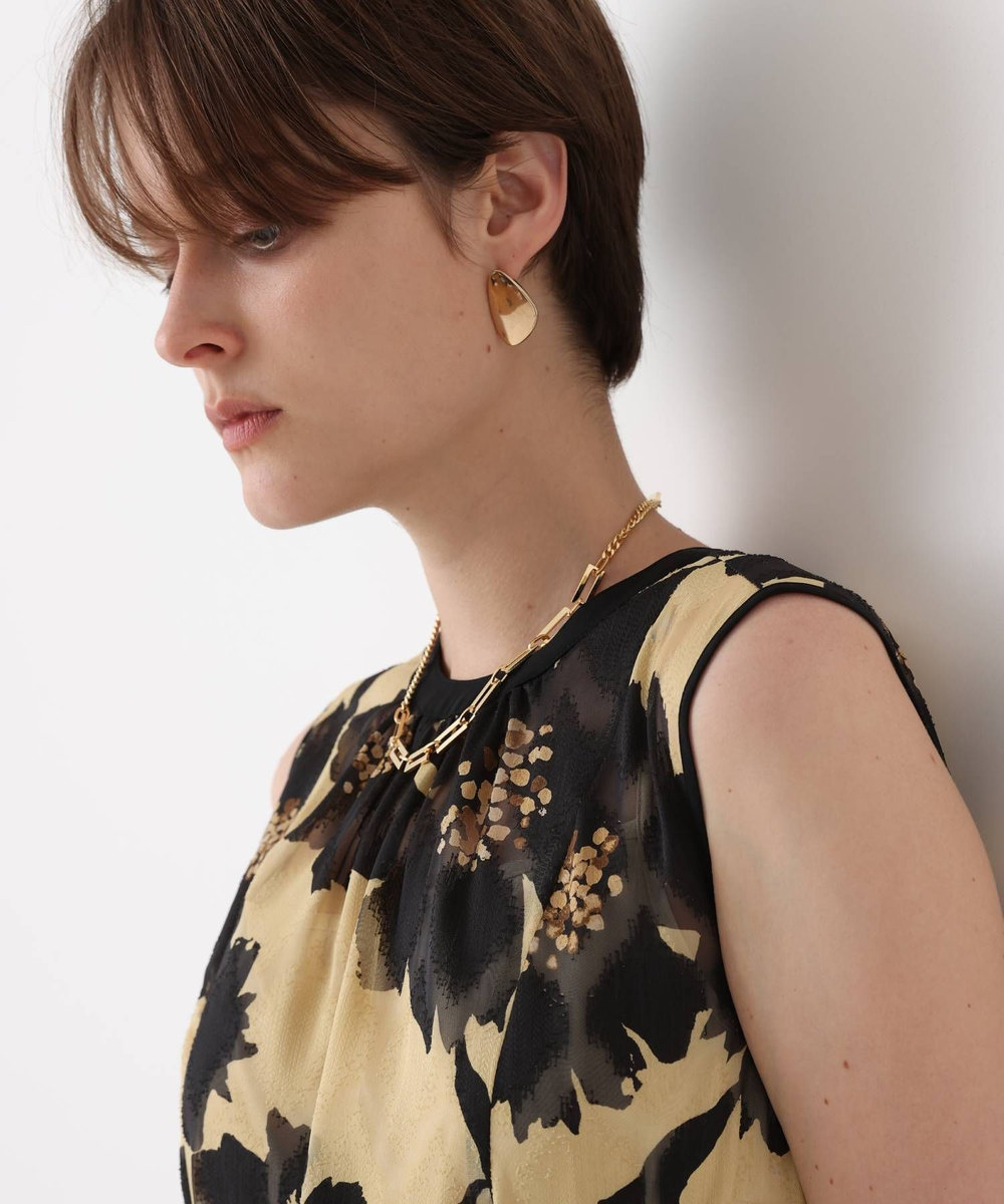 allureville BIG FLOWER シアードレス ベージュ (11)