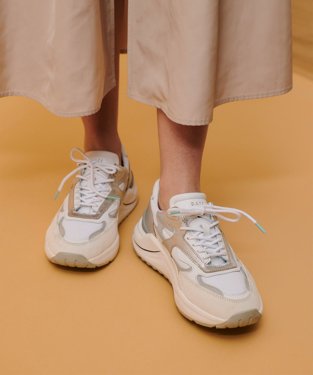 D.A.T.E. FUGA ホワイト/ベージュ スニーカー D.A.T.E. (デイト)】FUGA|allureville OFFICIAL SITE / ONLINE SHOP
