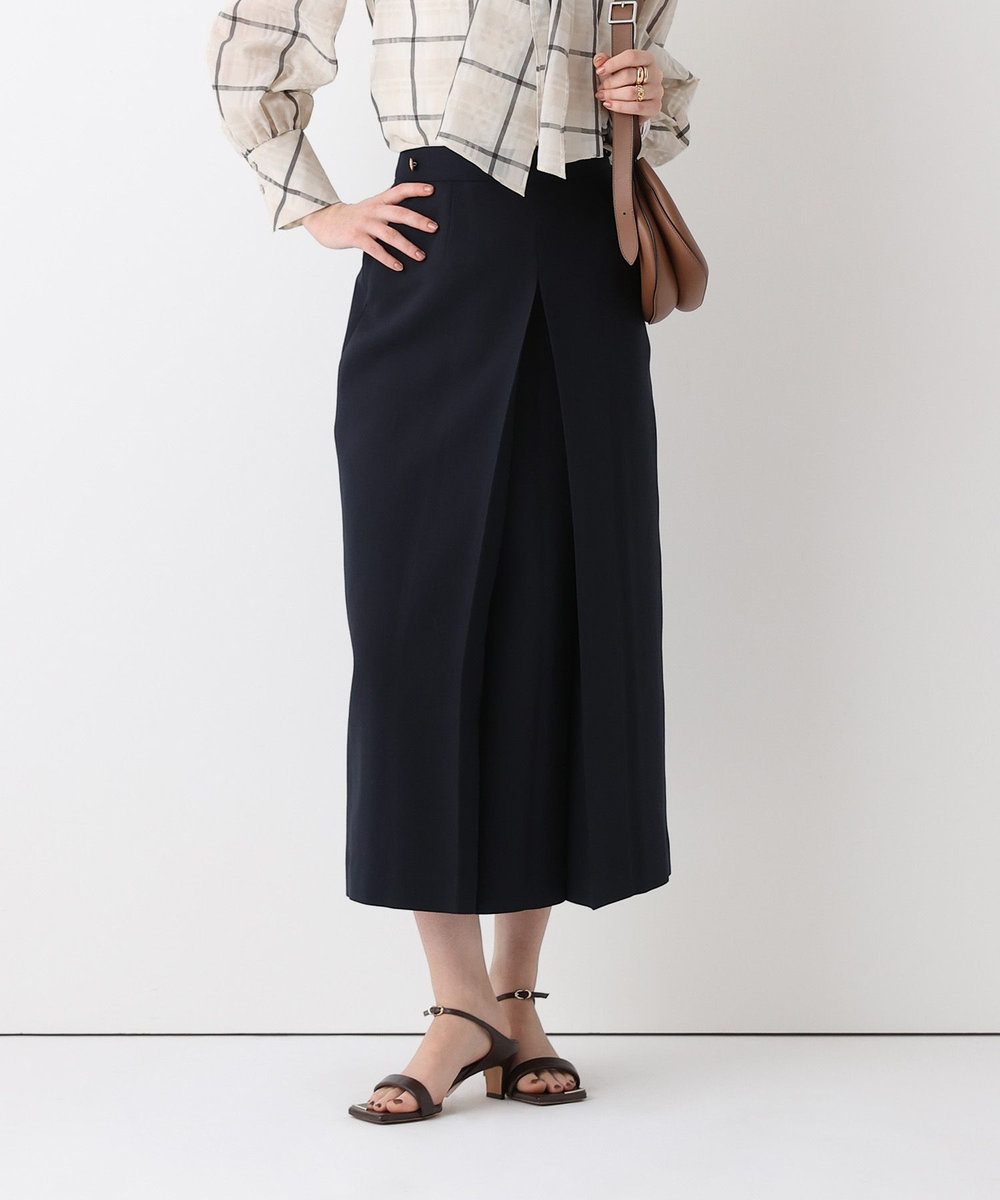 allureville ボックスプリーツペンシルスカート ネイビー (65)