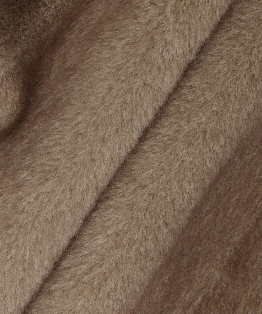 allureville フェイクミンクファーブルゾン ダークブラウン (82)