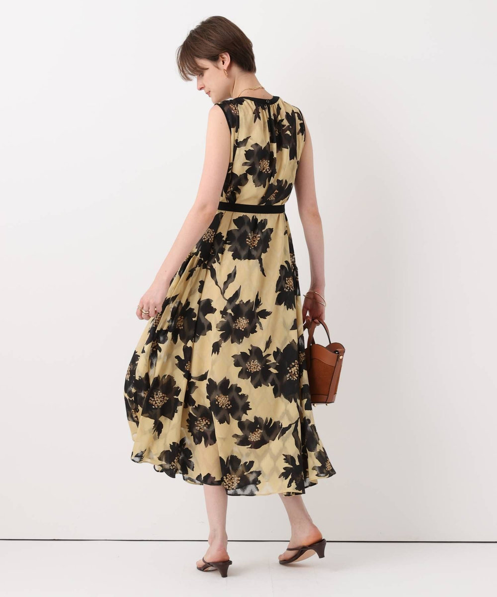 allureville BIG FLOWER シアードレス ベージュ (11)