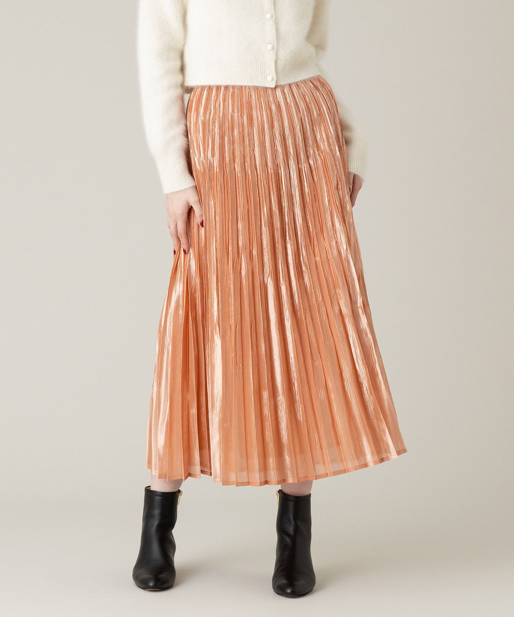 LOULOU WILLOUGHBY】グロッシーグラデプリーツスカート|allureville