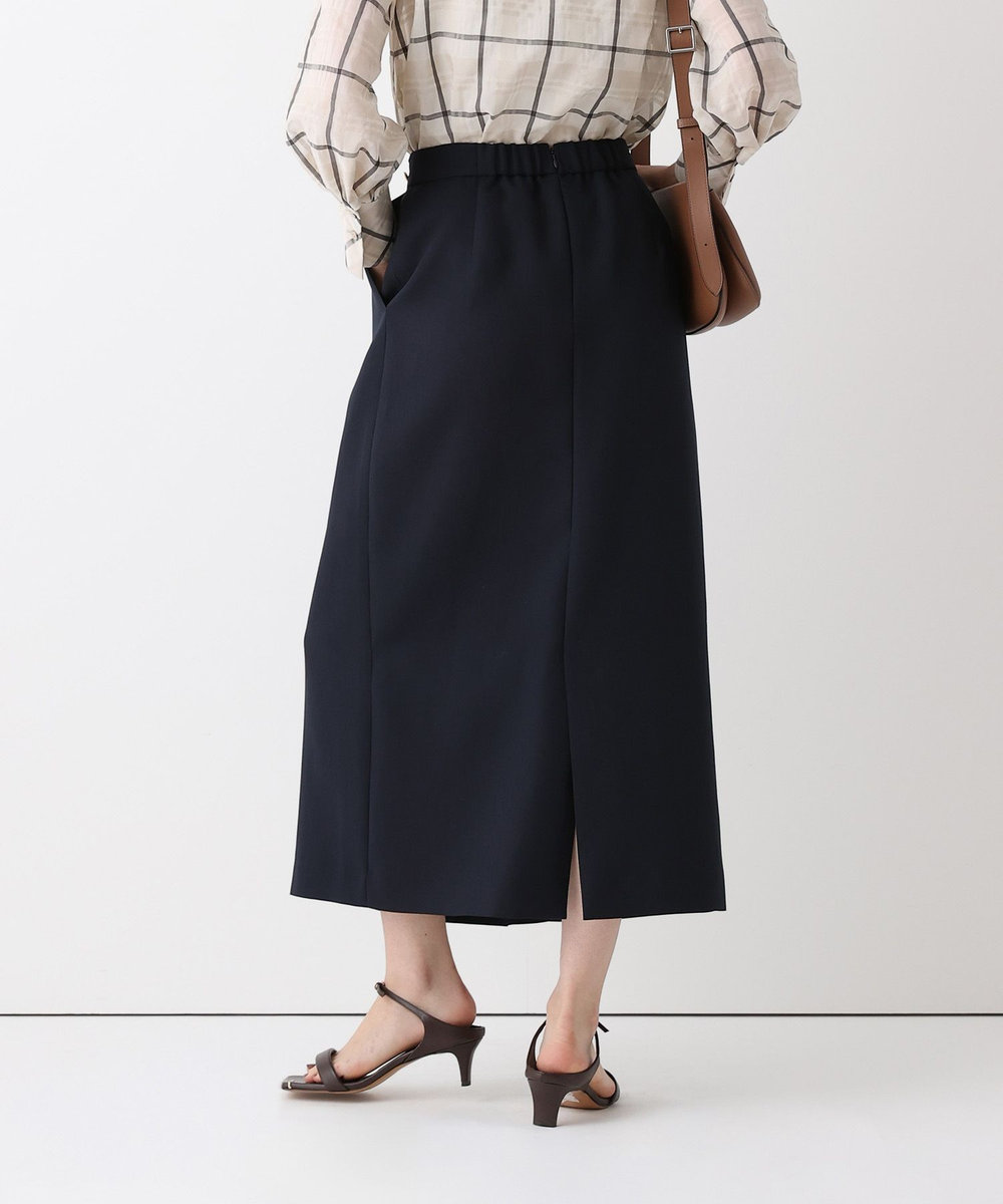 allureville ボックスプリーツペンシルスカート ネイビー (65)