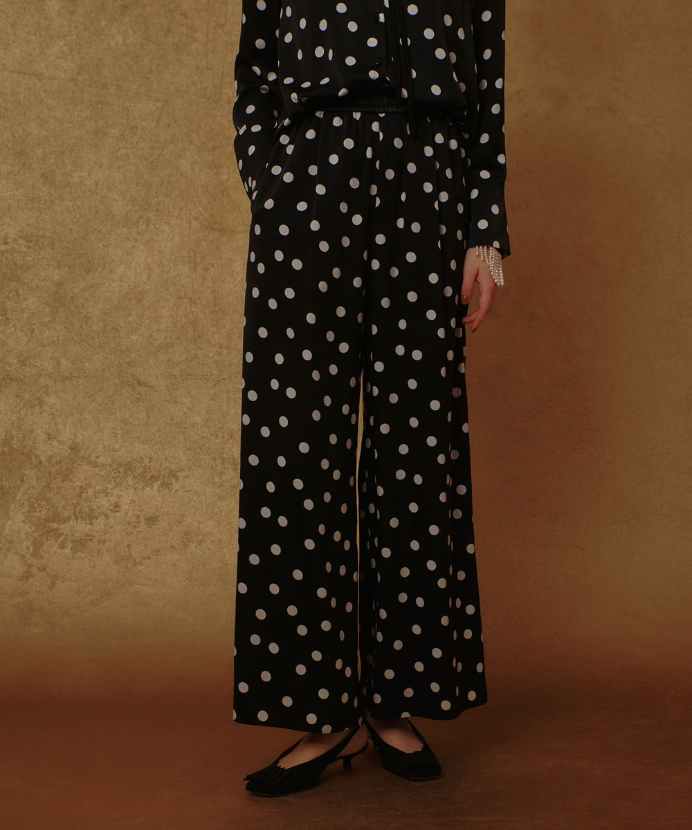 allureville コインドットイージーパンツ ブラック系 (98)