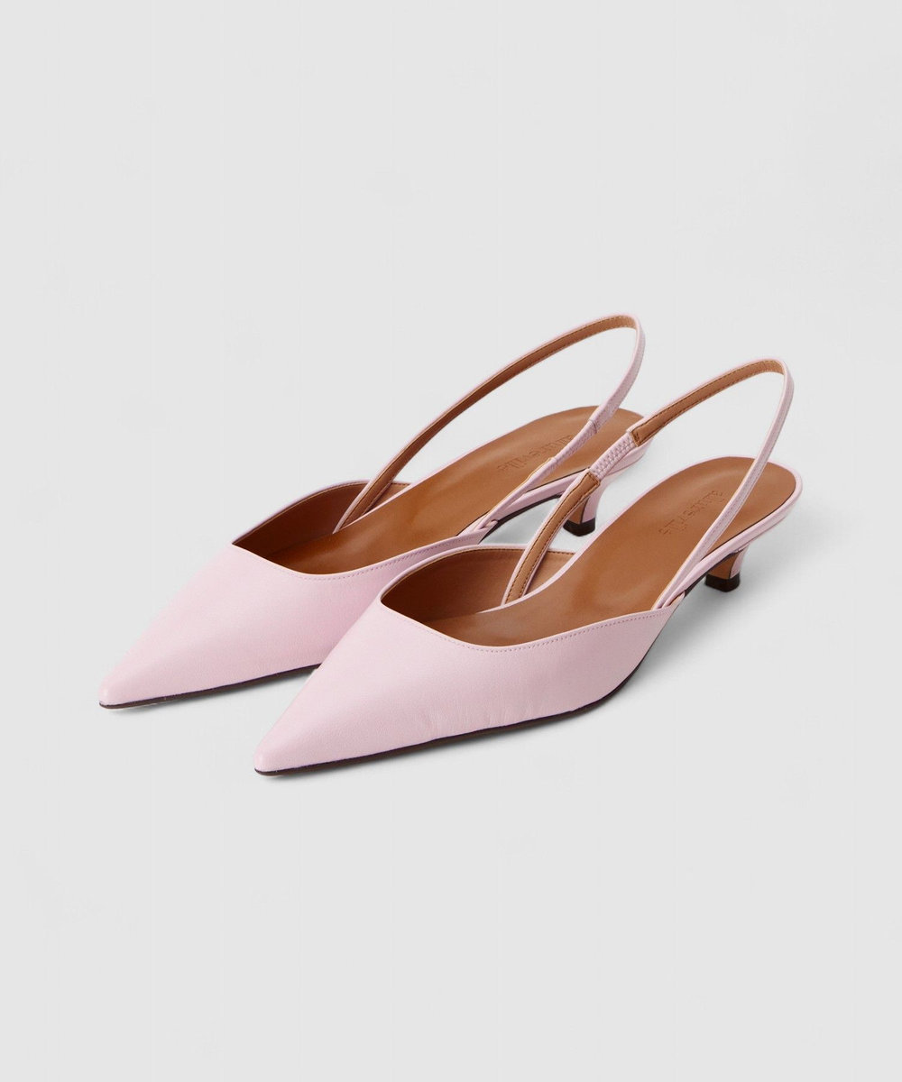 allureville ポインテッドスリングバックパンプス ライトピンク (42)