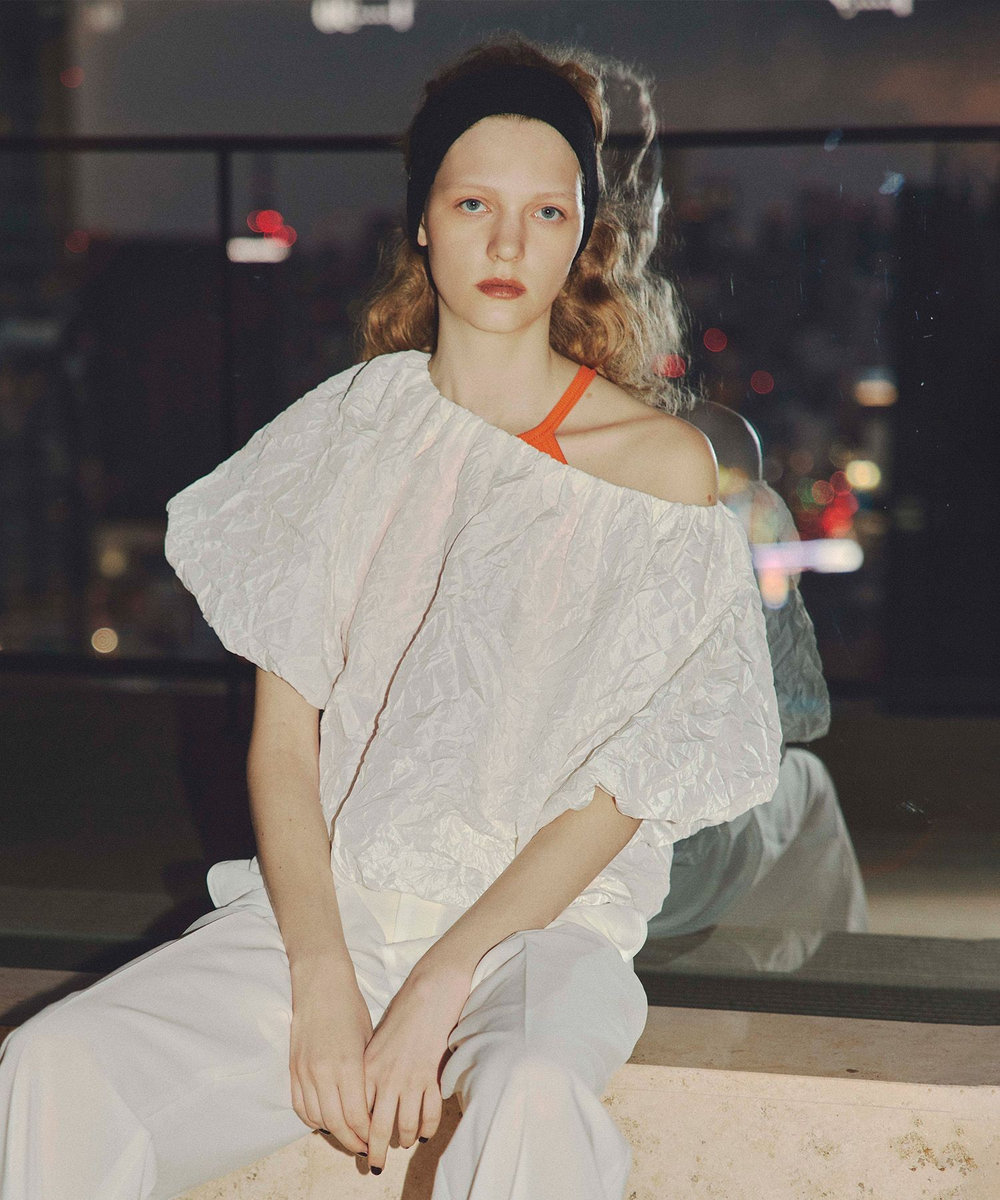 クリンクルワッシャーオフショルブラウス|allureville OFFICIAL SITE