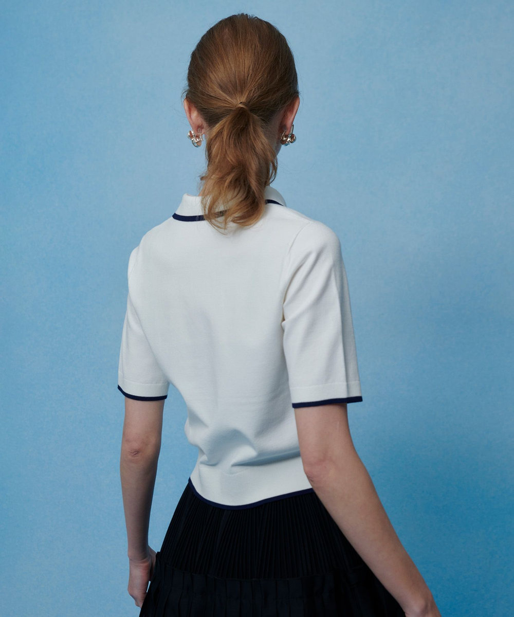 LOULOU WILLOUGHBY 【LOULOU WILLOUGHBY】CHERRY ビジューポロ オフホワイト (02)