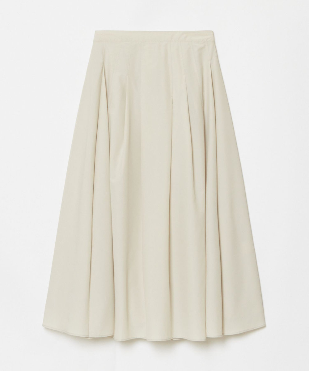 allureville マットタフタアンイーブンタックスカート ライトベージュ (12)