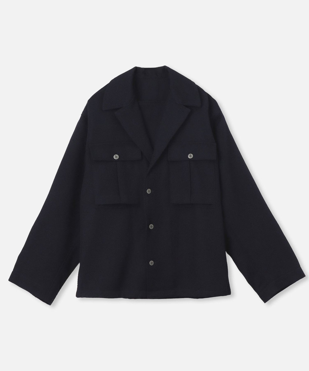 allureville ウールカルゼM43ブルゾン ネイビー (65)