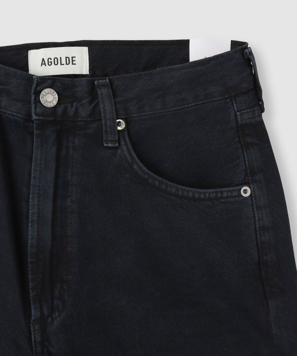buying 【AGOLDE(エーゴールドイー)】LOW CURVE JEAN CROP ブラック (95)