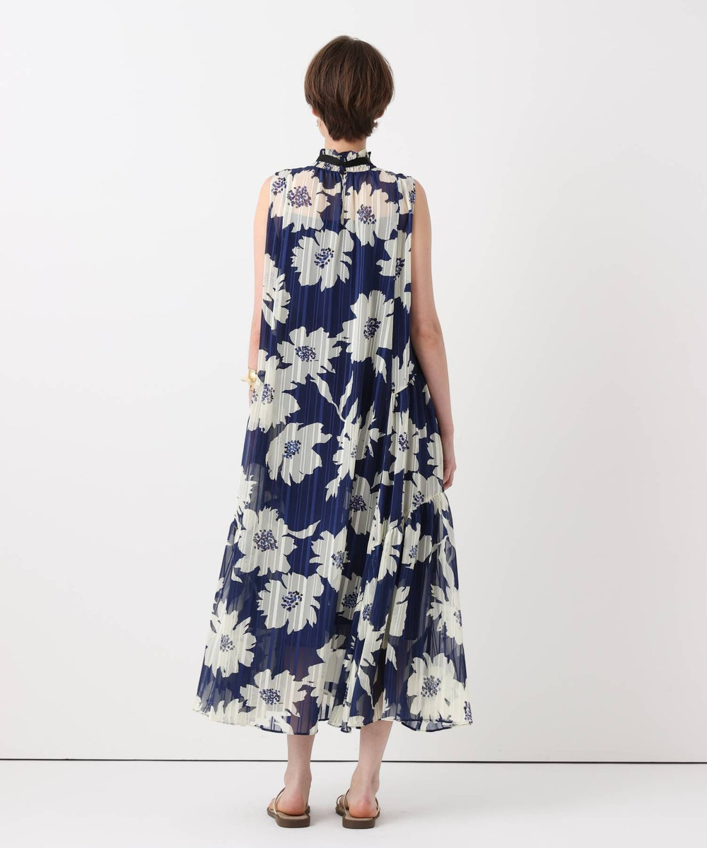 allureville ◇WEB ルミネ別注 シアーヨウリュウワンピース ブルー系 (68)