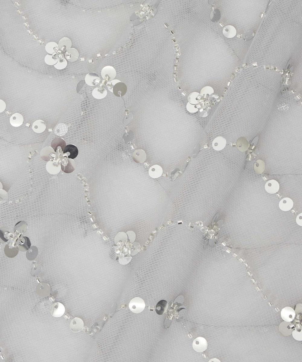 LOULOU WILLOUGHBY 【LOULOU WILLOUGHBY】スパンコールビジューブラウス シルバー (90)