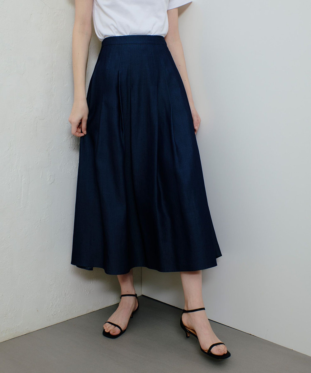 マットタフタアンイーブンタックスカート|allureville OFFICIAL SITE