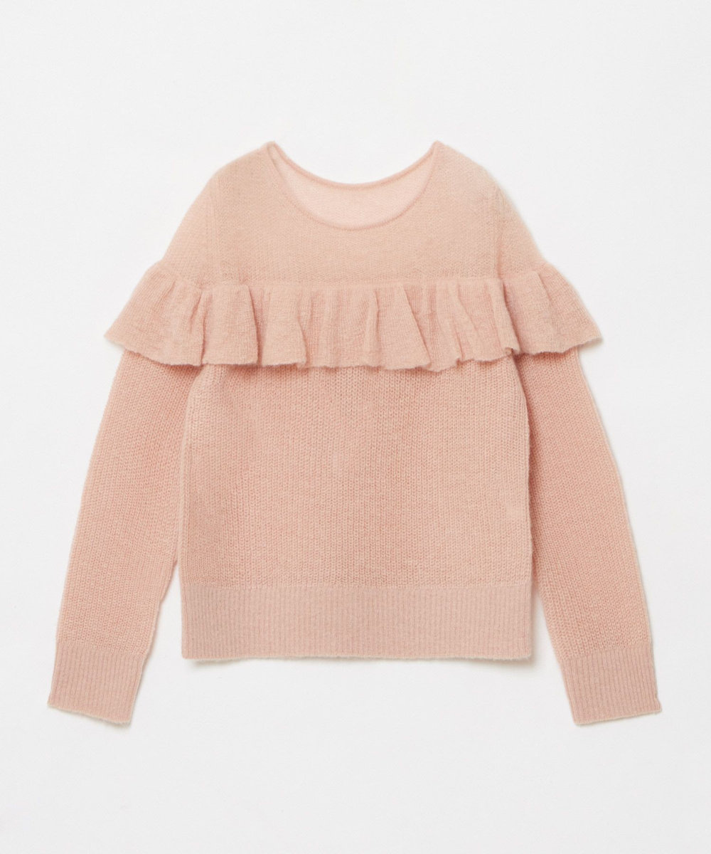 LOULOU WILLOUGHBY 【LOULOU WILLOUGHBY】モヘヤラッフルプルオーバー ピンク (41)