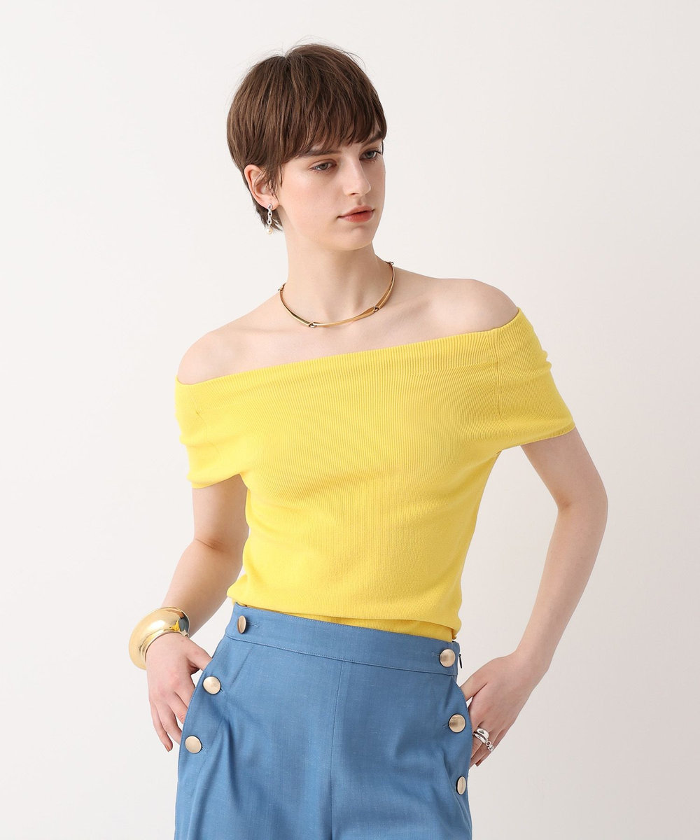 allureville 2WAY ネックショートスリーブプルオーバー イエロー (21)