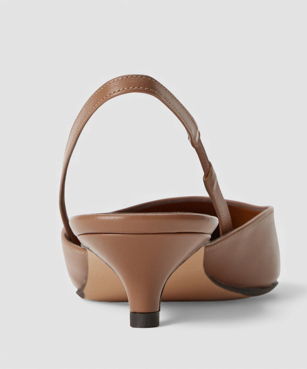 allureville ポインテッドスリングバックパンプス キャメル (84)