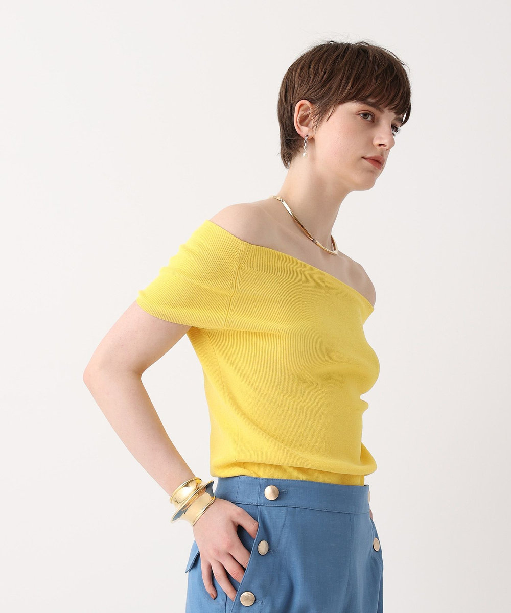 allureville 2WAY ネックショートスリーブプルオーバー イエロー (21)