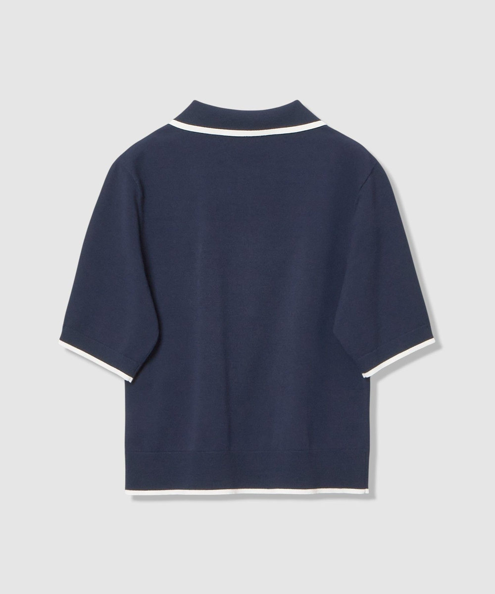 LOULOU WILLOUGHBY 【LOULOU WILLOUGHBY】CHERRY ビジューポロ ネイビー (65)