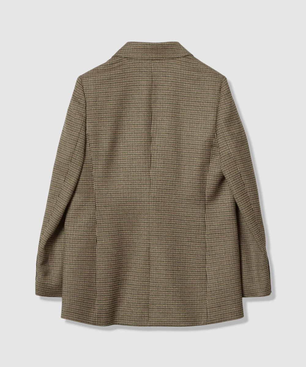 allureville CHIC TWEEDダブルジャケット ブラウン (81)