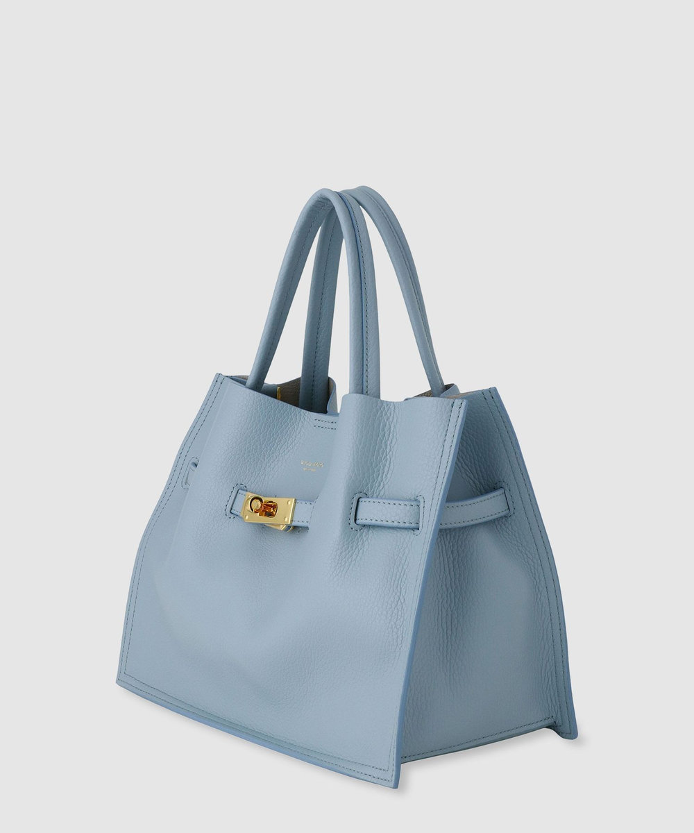 buying 【VIOLAd'ORO (ヴィオラドーロ)】レザートート ライトブルー (62)