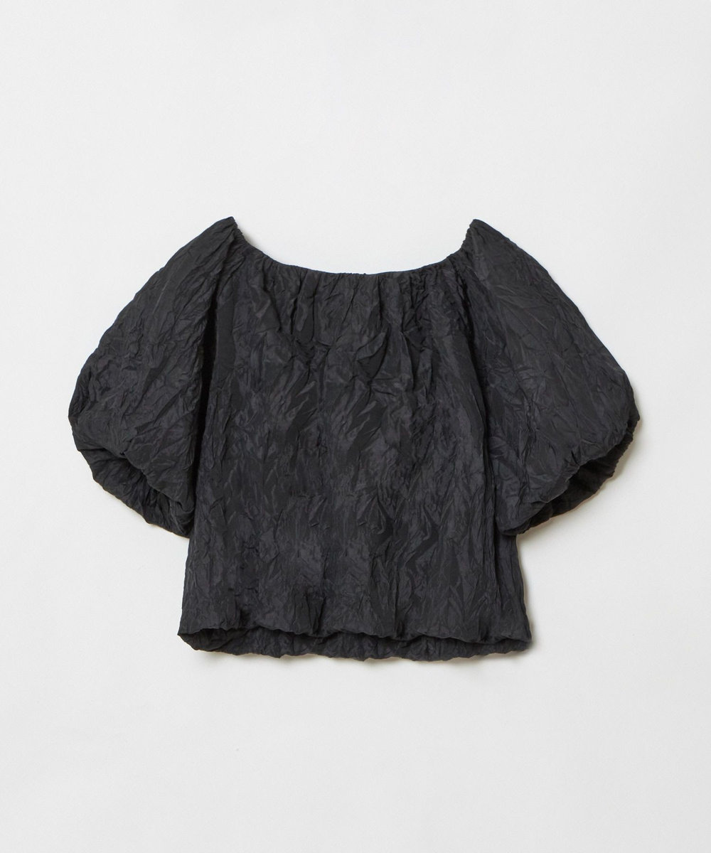 allureville クリンクルワッシャーオフショルブラウス ブラック (95)