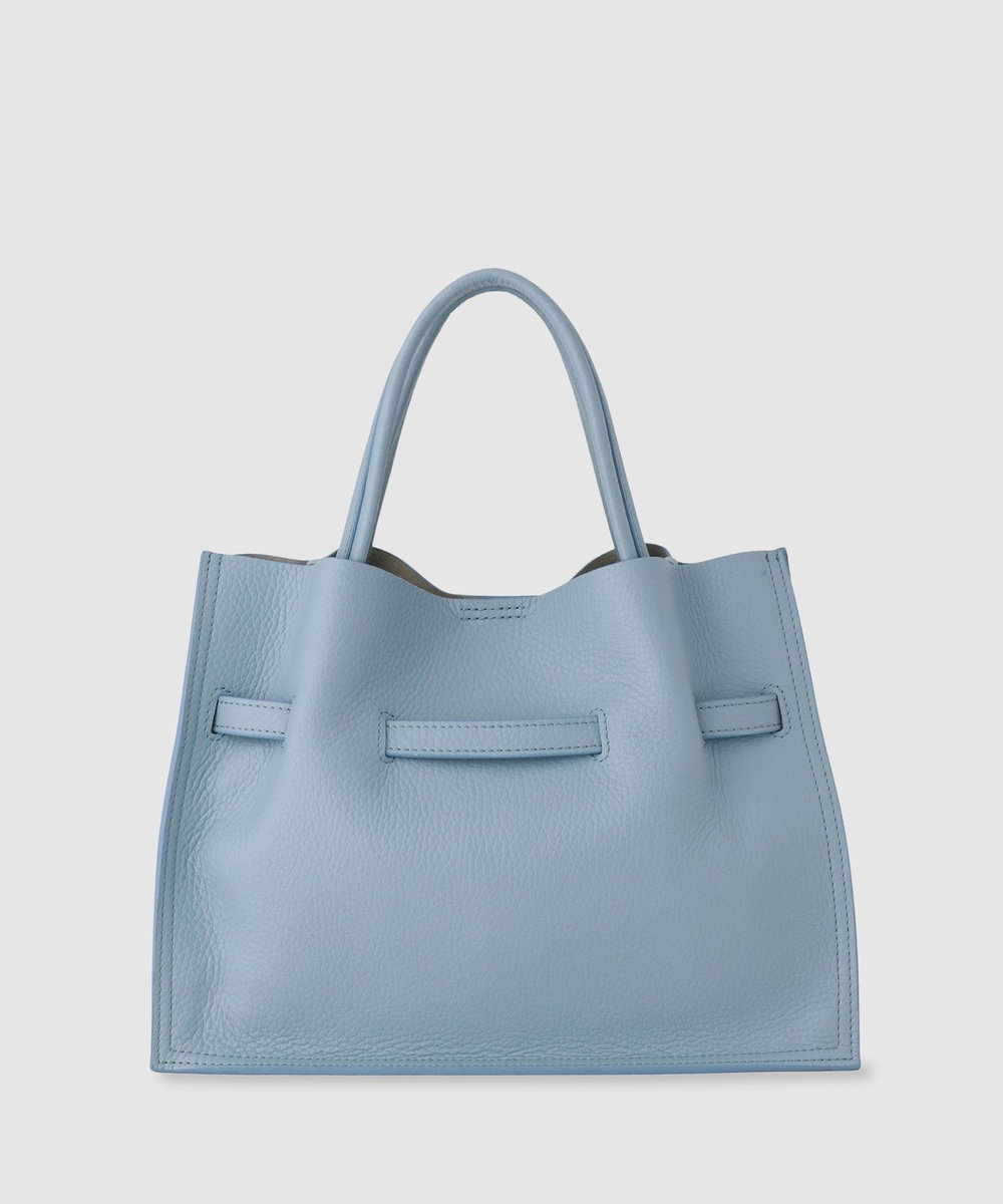 buying 【VIOLAd'ORO (ヴィオラドーロ)】レザートート ライトブルー (62)