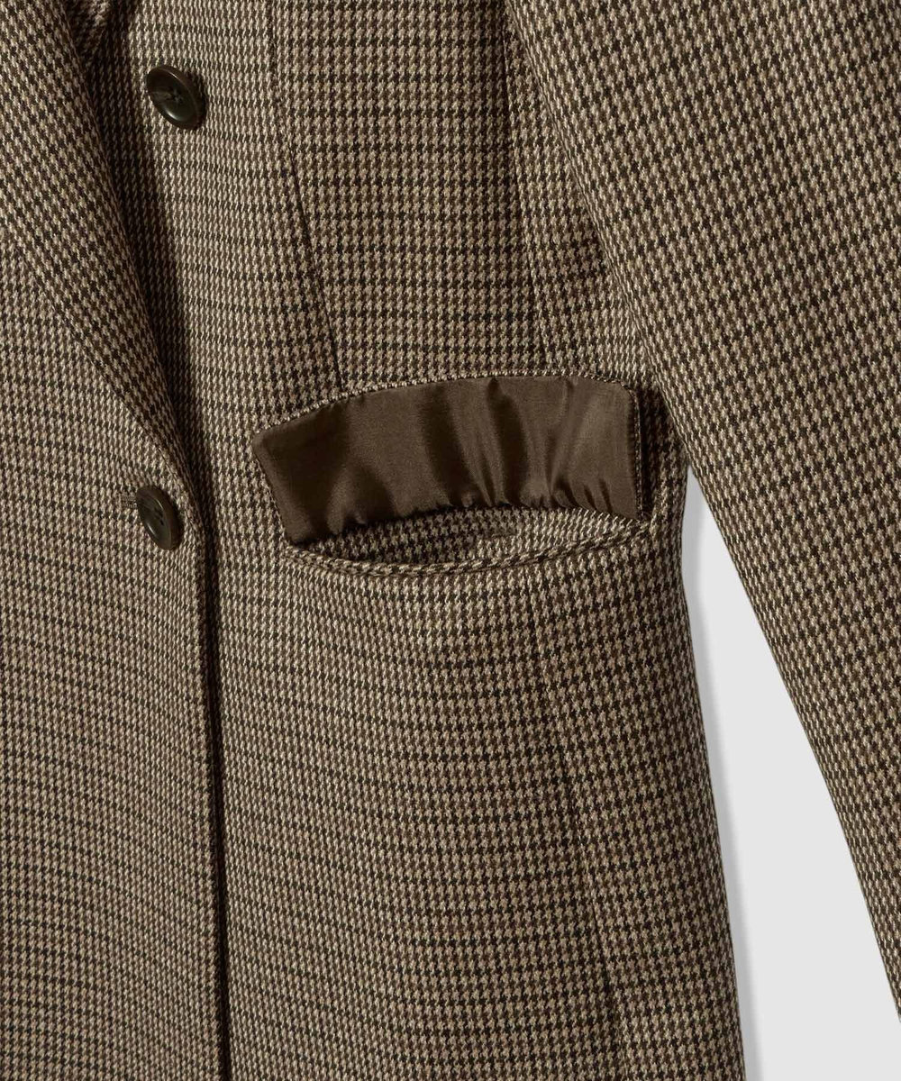 allureville CHIC TWEEDダブルジャケット ブラウン (81)