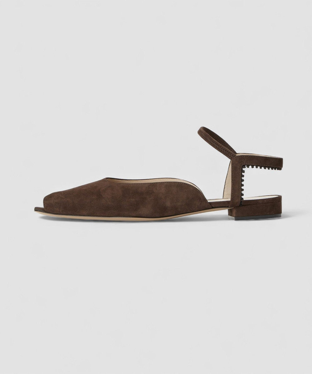 buying 【NEBULONI E.(ネブローニ)】POINTED STRAP FLAT ダークブラウン (82)