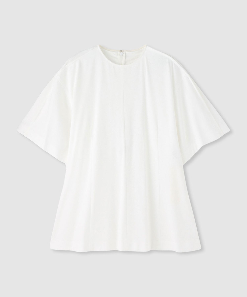 allureville 【ATELIER Line】スムースタックスリーブTシャツ ホワイト (01)