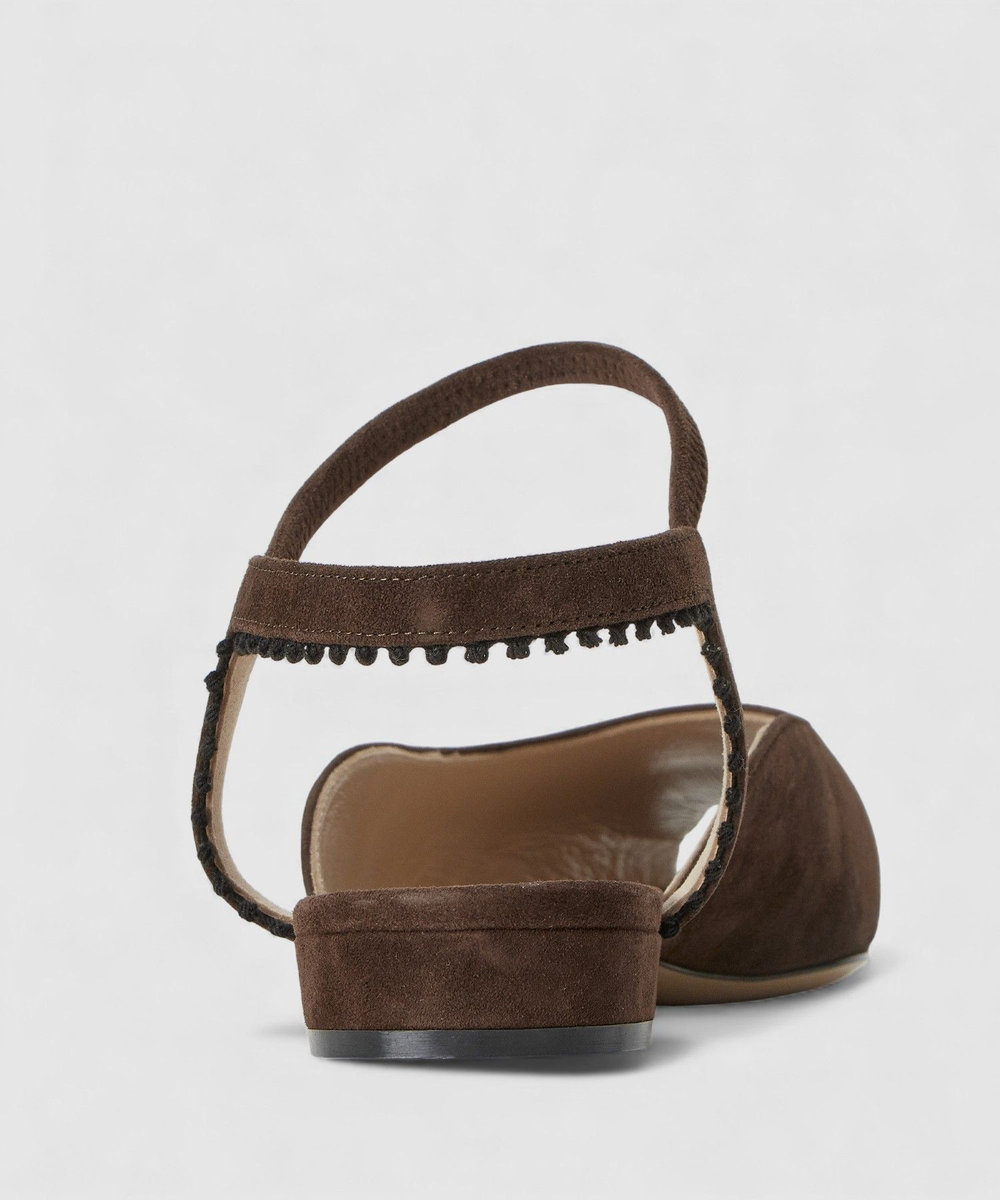 buying 【NEBULONI E.(ネブローニ)】POINTED STRAP FLAT ダークブラウン (82)