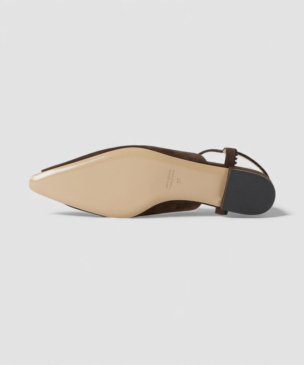 buying 【NEBULONI E.(ネブローニ)】POINTED STRAP FLAT ダークブラウン (82)