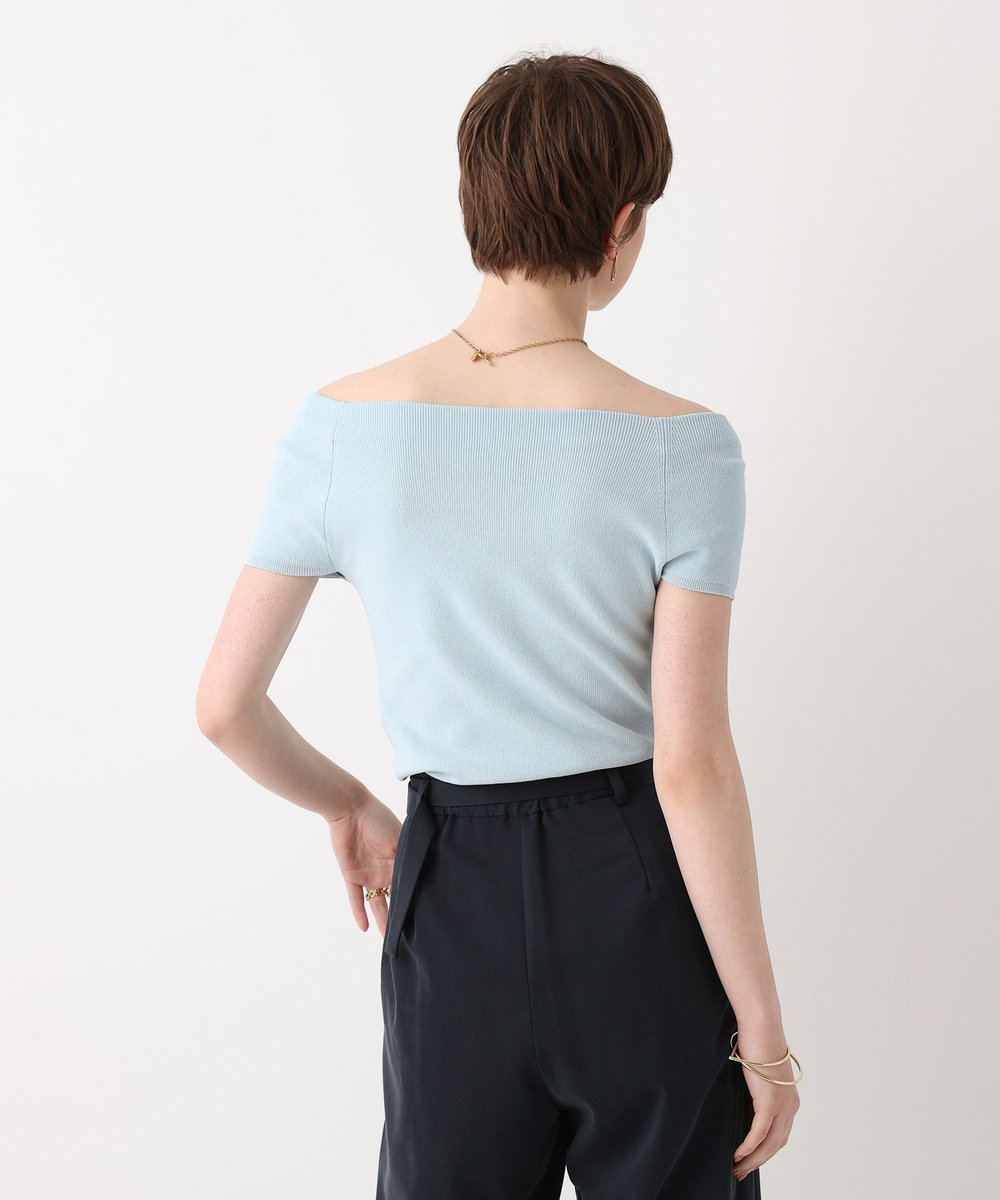 allureville 2WAY ネックショートスリーブプルオーバー ライトブルー (62)