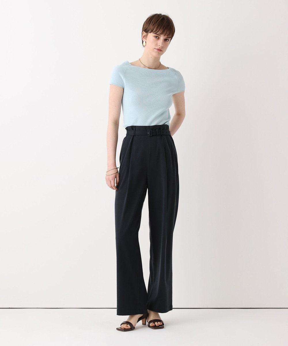 allureville 2WAY ネックショートスリーブプルオーバー ライトブルー (62)