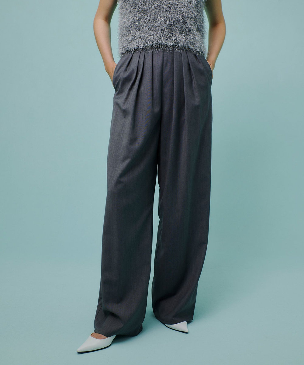 allureville トリアセサイロタックパンツ グレー (92)