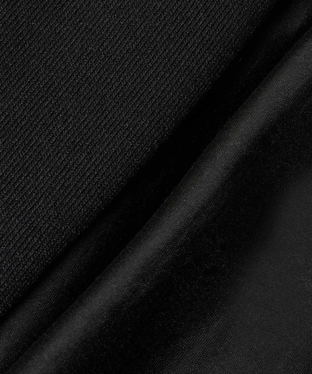 allureville 布帛コンビニットブルゾン ブラック (95)