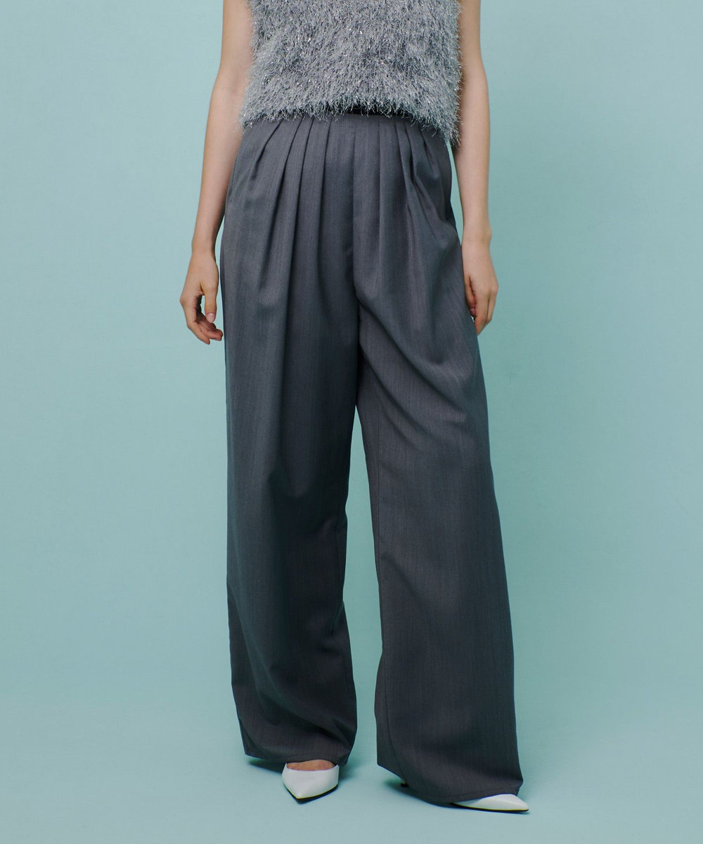 allureville トリアセサイロタックパンツ グレー (92)