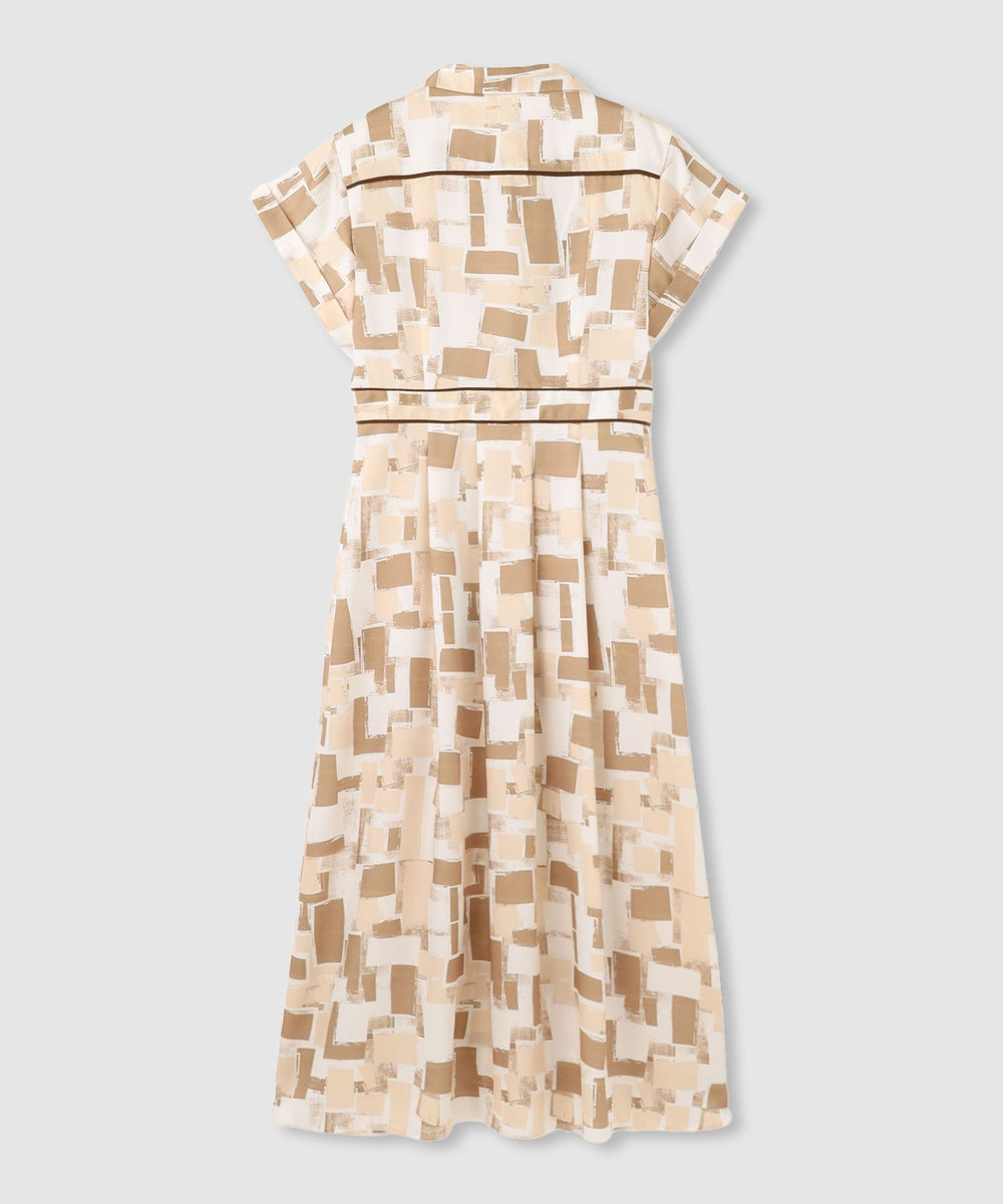 allureville ジオメトリックSAFARIドレス ベージュ (11)