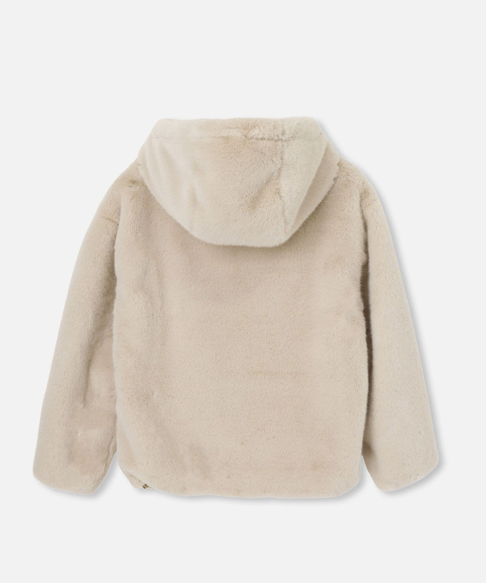buying 【HERNO(ヘルノ－)】 HOODED ZIPPER SHORT FUR ベージュ (11)