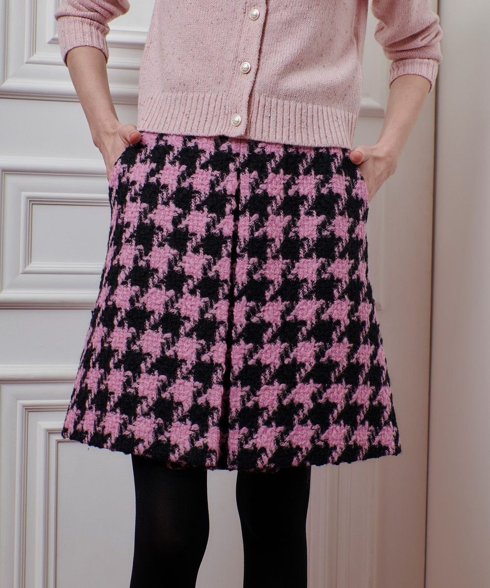 LOULOU WILLOUGHBY】ロービング千鳥タックミニスカート|allureville