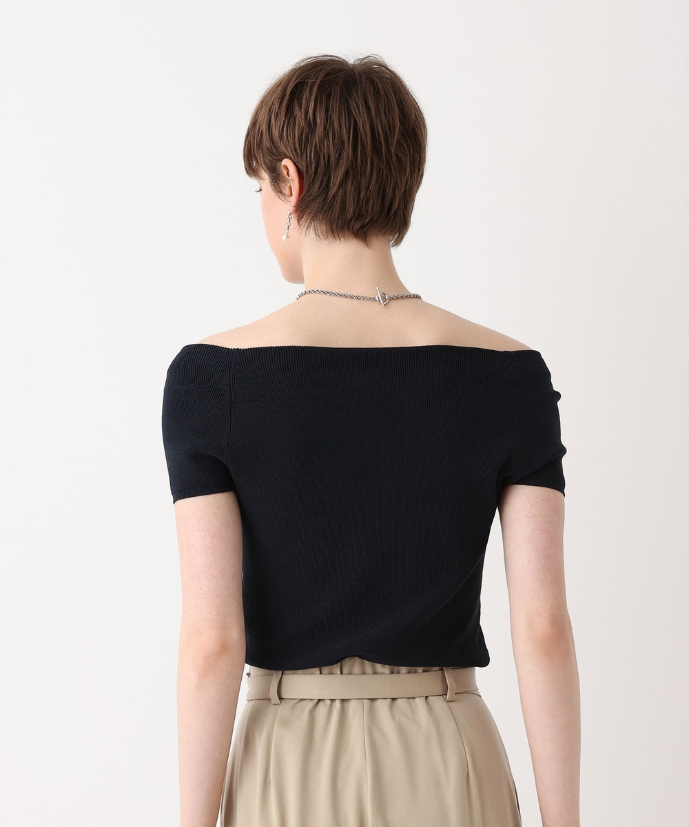 allureville 2WAY ネックショートスリーブプルオーバー ネイビー (65)